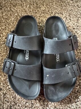 Birkenstock Arizona Two-Strap Black kids Sandals